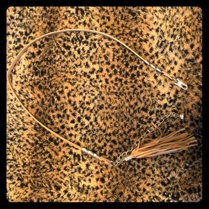 💝Tan Fringe Belt💝